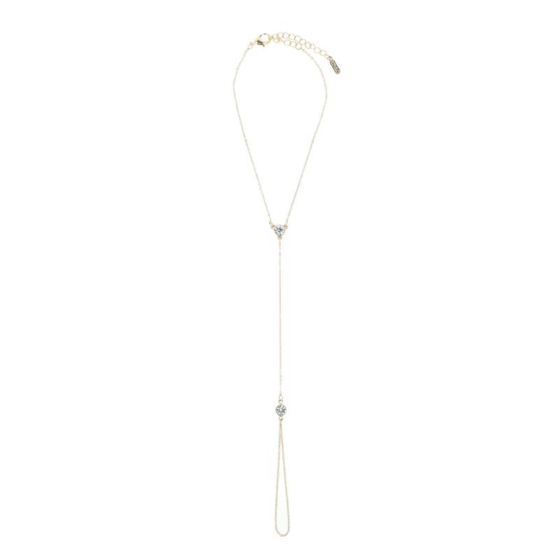 - Twin Crystal Anklet - Transparent 2