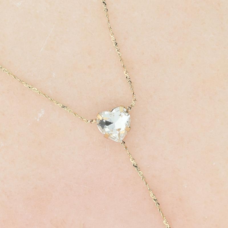 Thumbnail - Otazu - Love Fußkettchen Crystal Heart - Transparent