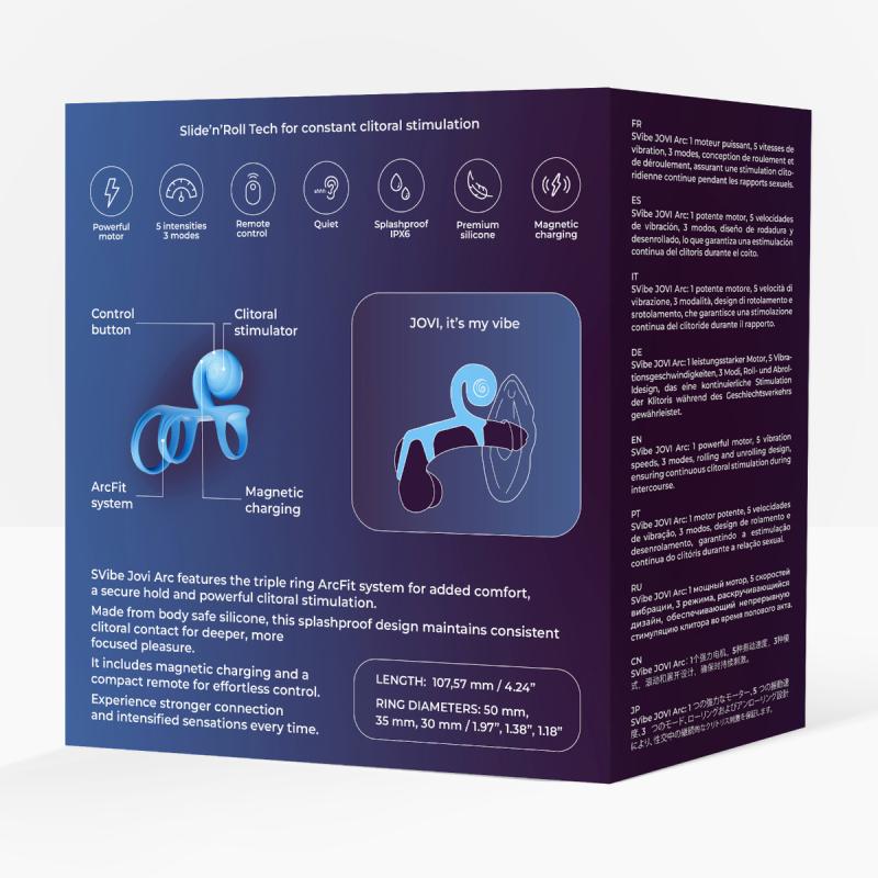 - Jovi Arc Anneau pour Couples - Bleu 5