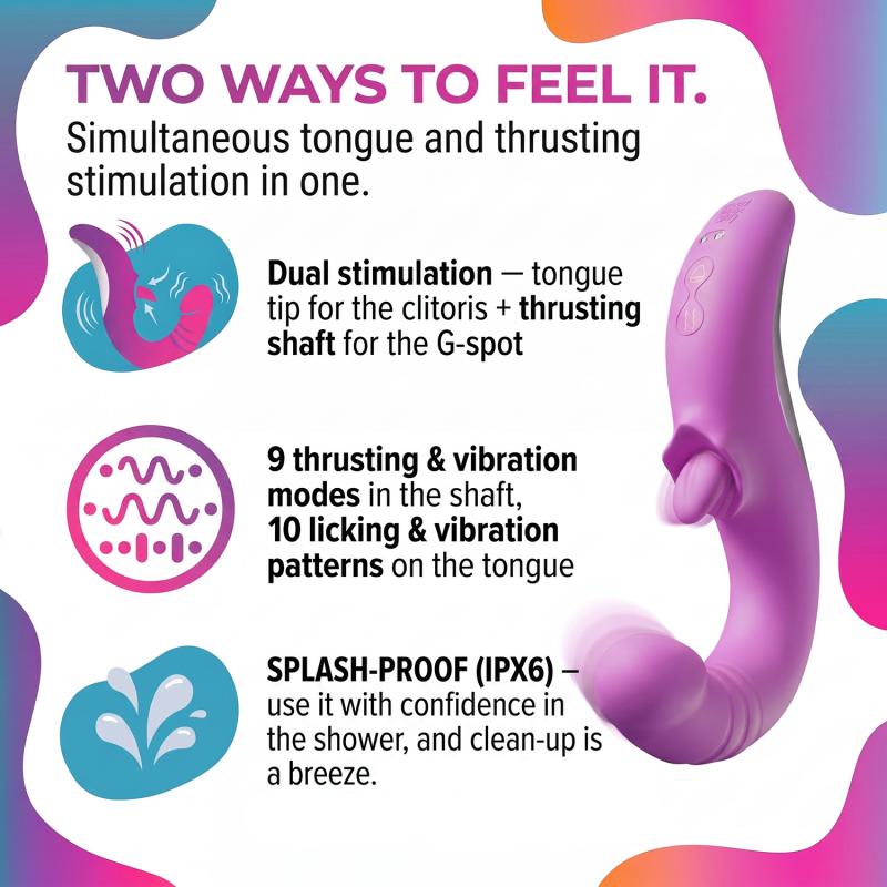 - Vibromasseur Langue - Rose 3