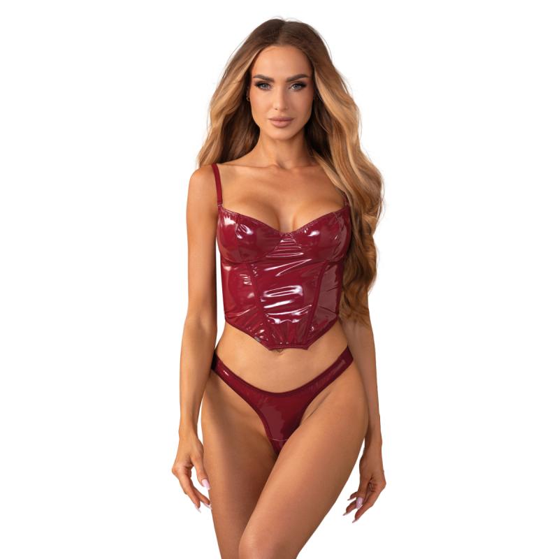- Redya Corset et String - Rouge 3