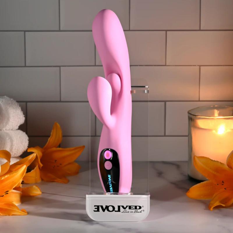 Evolved - Vibromasseur Push The Button - Rose 2