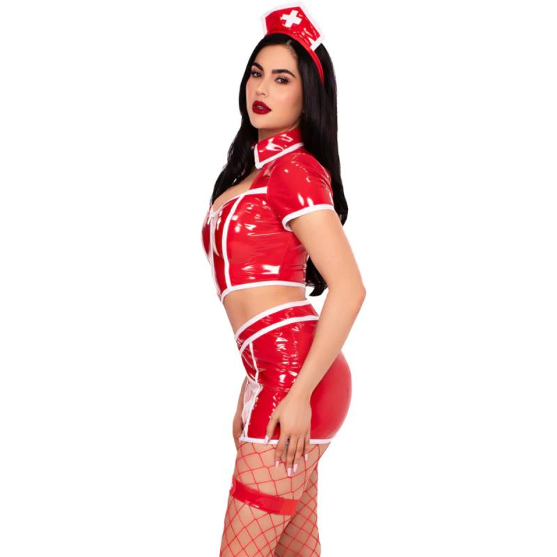 - Costume Red Alert Nurse - Rouge 4