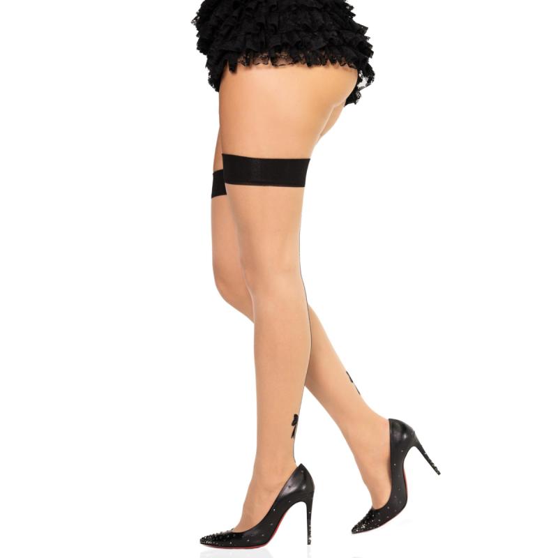 - Bas Autofixants Avec Couture - Nude 4