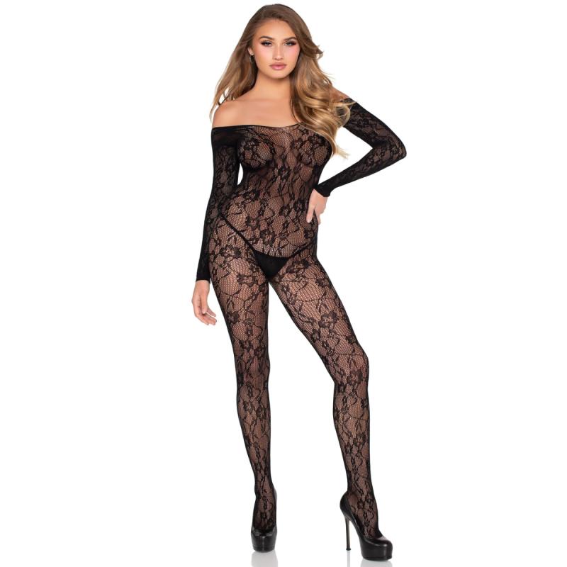 Leg Avenue  Lace Bodystocking - Zwart