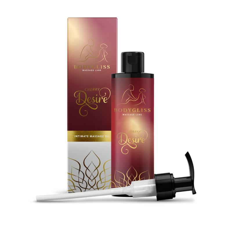 BodyGliss  Cherry Desire Massageolie en Glijmiddel - 150 ml