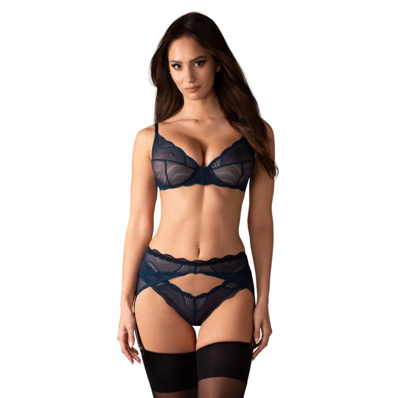 - Nightly Ensemble Lingerie 3-pièces - Bleu 3