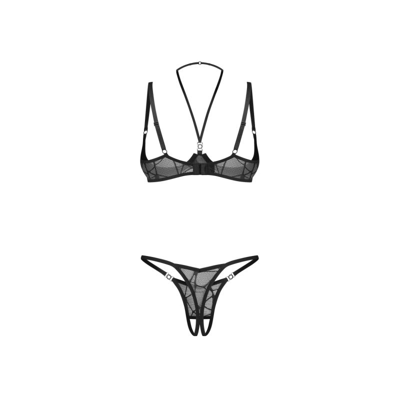 - Olianna Ensemble 2 Pièces Ouvert - Noir 6