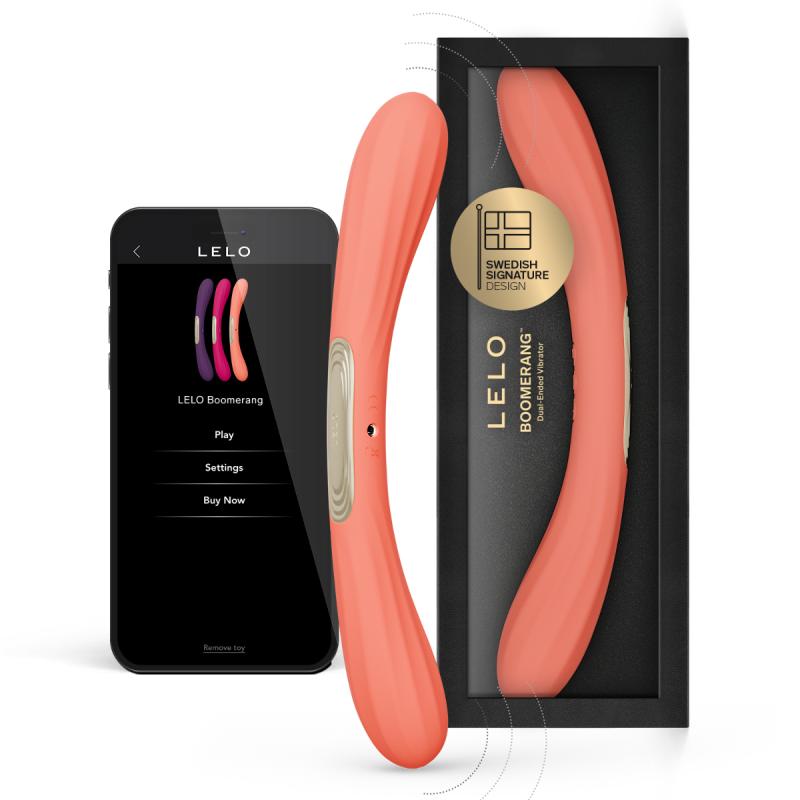 LELO - BOOMERANG Dubbele Vibrator - Coral Red