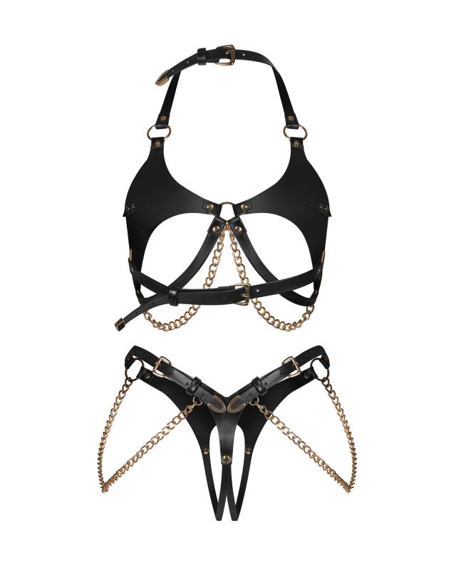Anyya 2-teiliges Ouvert Set | Premium Wetlook-Dessous Obsessive | RaiX
