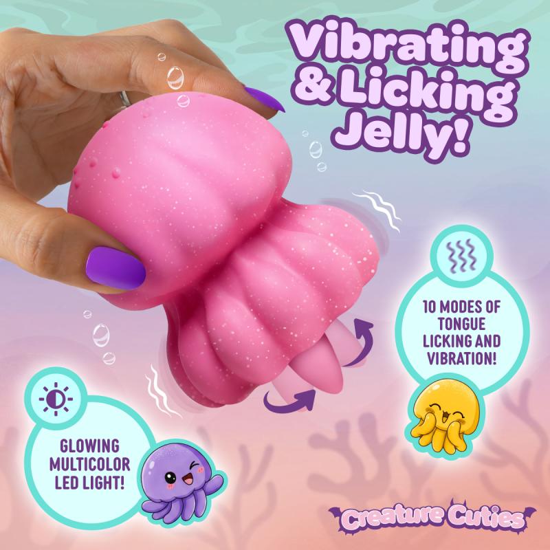 - Glow Jelly Stimulateur Lécheur et Vibrant - Rose 2