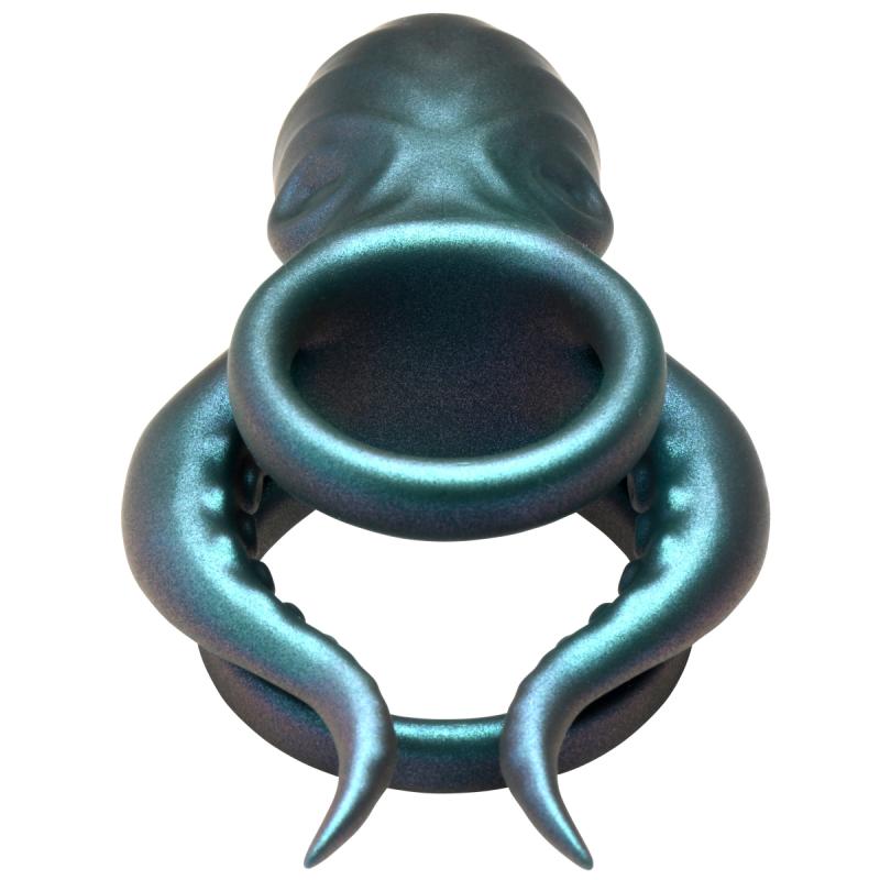 - Octo Grip Anneau Pénien Vibrant - Bleu 5