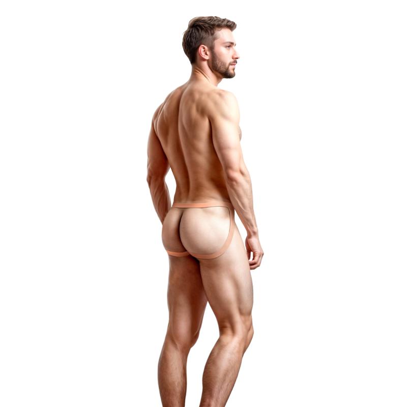 - Pussy Strap Jockstrap avec Vagin - Beige 5