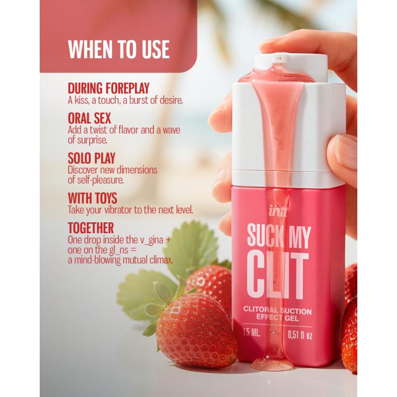 - Suck My Clit Gel Fraise Sauvage - 15ml 5