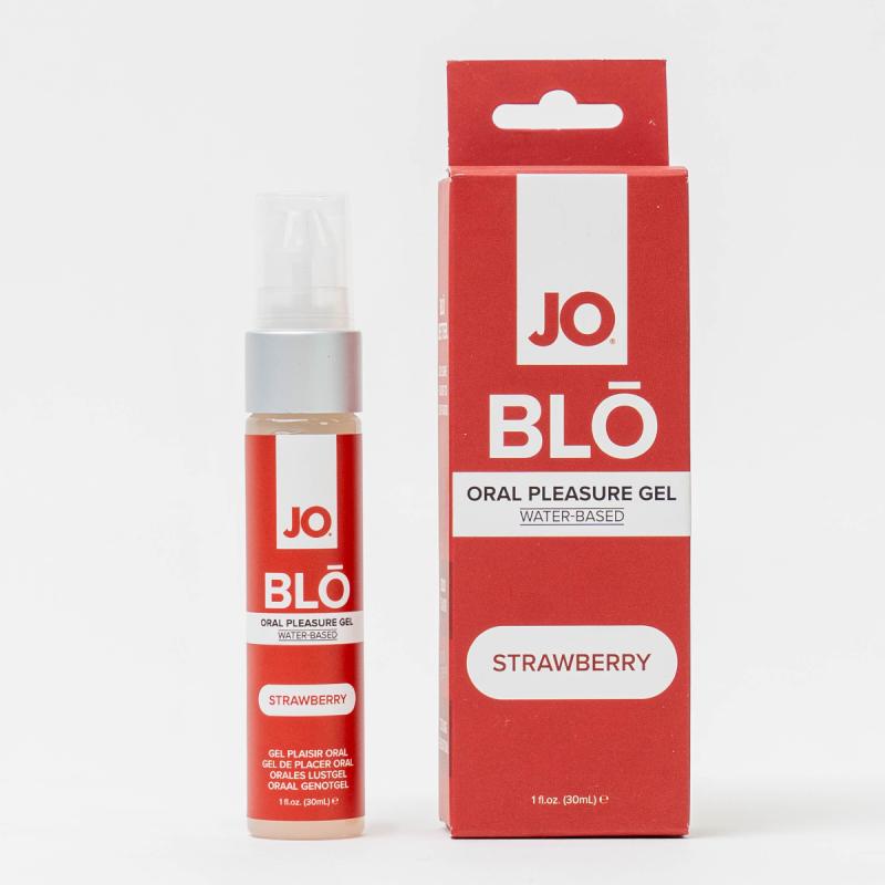 Image of JO - BLŌ Oral Pleasure Gel Strawberry - 30ml