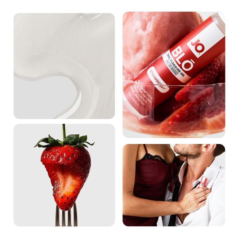 JO - BLŌ Gel Plaisir Oral Strawberry - 30ml 4