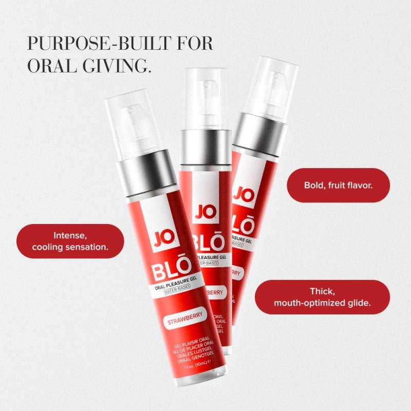 JO - BLŌ Gel Plaisir Oral Strawberry - 30ml 3