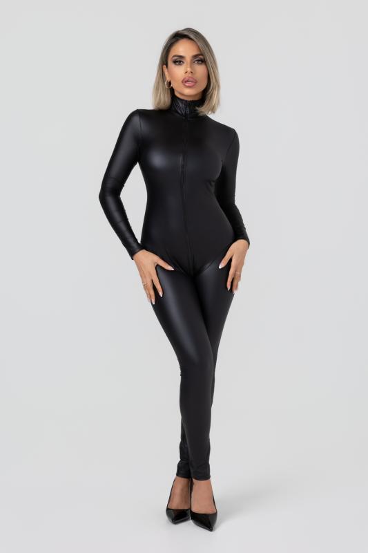 - Long-Sleeve Jumpsuit with Crotch Zipper Lilith - Nior 2