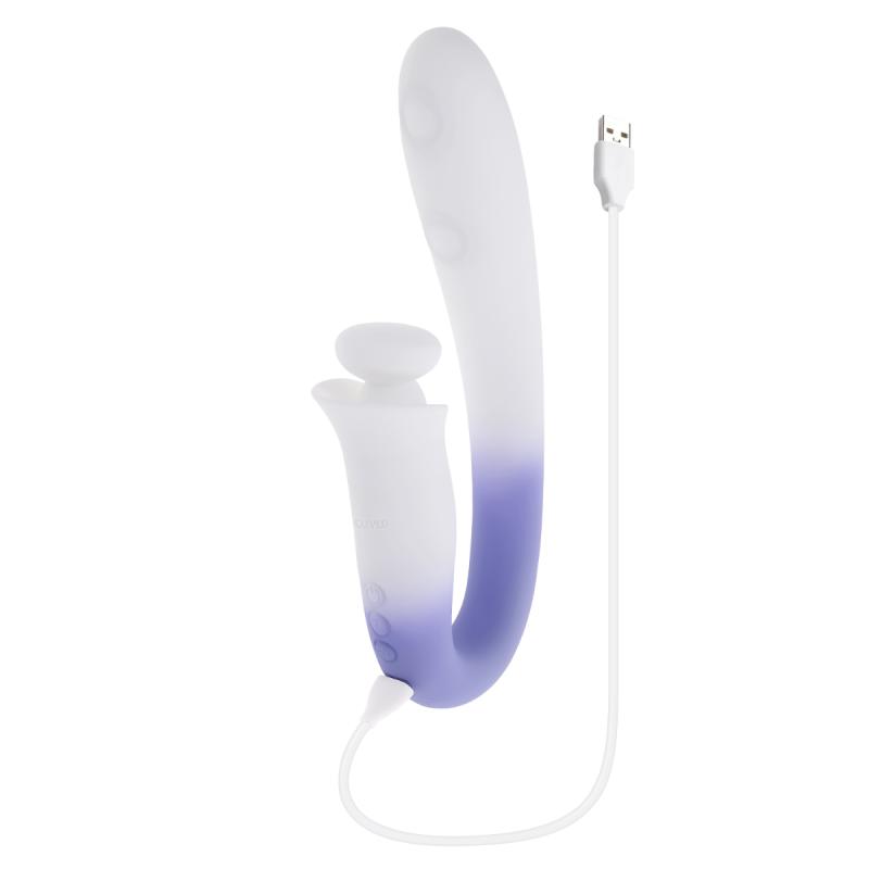Evolved - Spring Loaded Multi Vibromasseur Rabbit - Violet 4