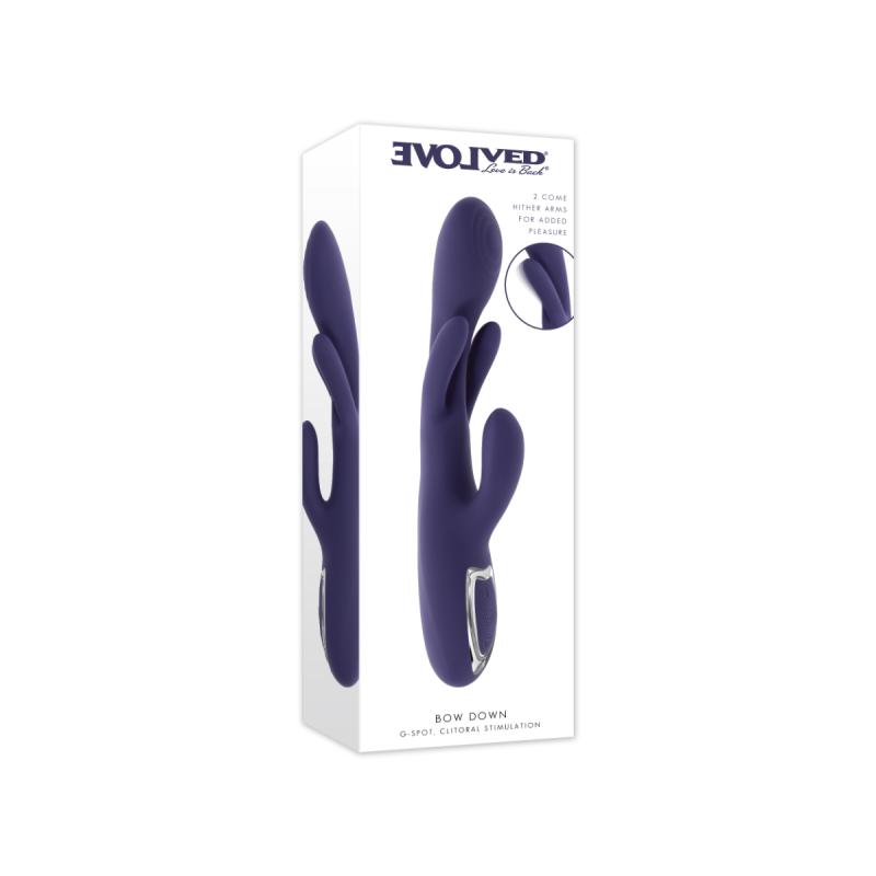 Evolved - Bow Down Vibromasseur Rabbit - Violet 5