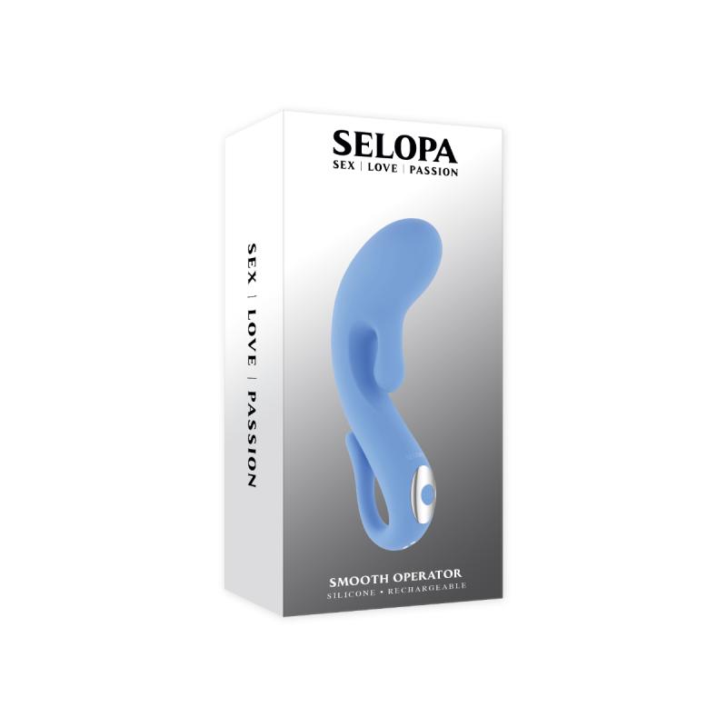 Evolved - Vibromasseur Rabbit Smooth Operator - Bleu 4
