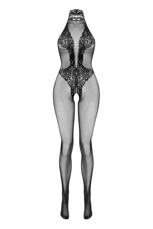 - Open Crotch Lace Fishnet Catsuit 4