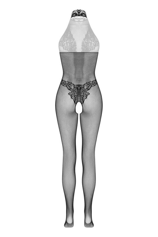 - Open Crotch Lace Fishnet Catsuit 5