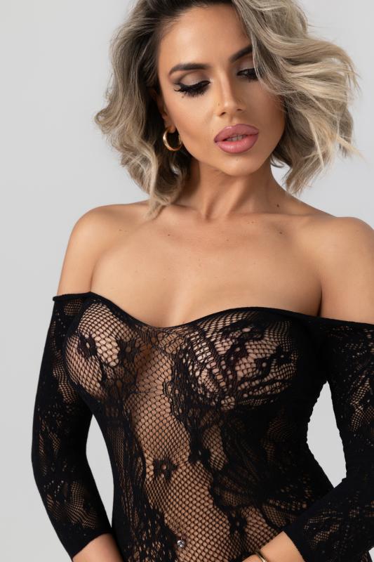 - Lace Fishnet Catsuit 3