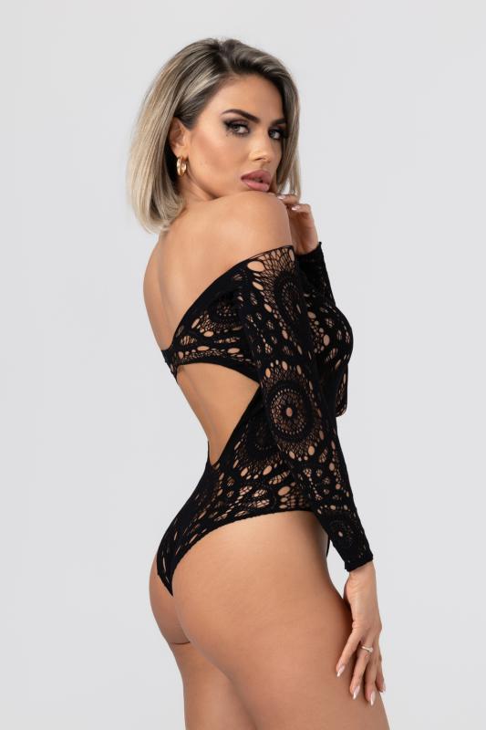 - Seduction Lace & Mesh Bodysuit 2