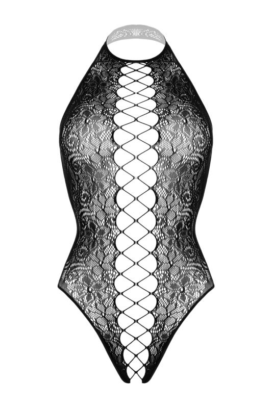 - Noir Open Crotch Bodysuit 4