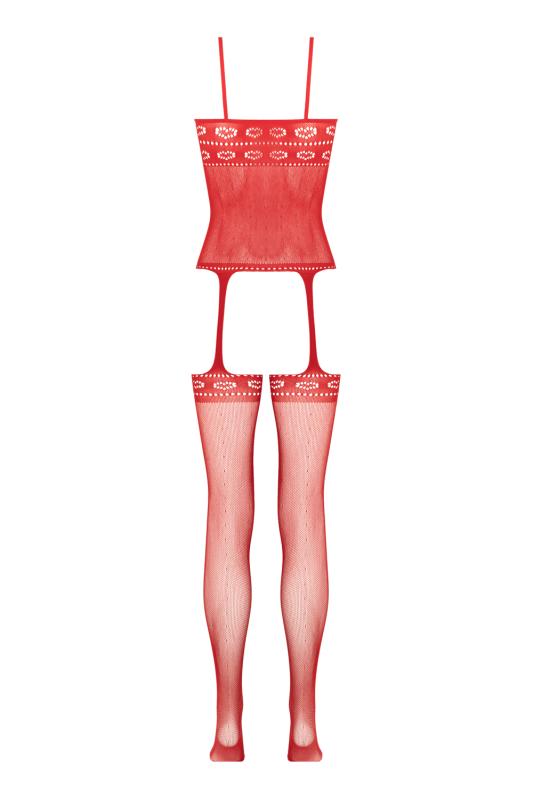 - Open Crotch Fishnet Suspender Bodystocking 5