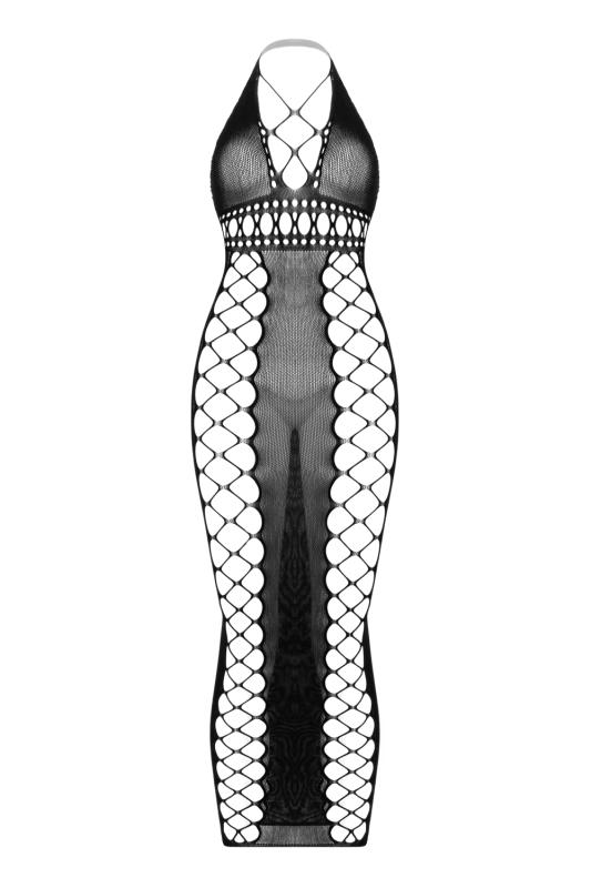 - Midnight Fishnet Cut-Out Dress 4