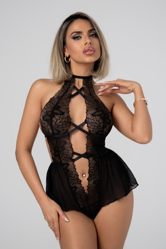 Christine  Lace Cut-Out Body Liza