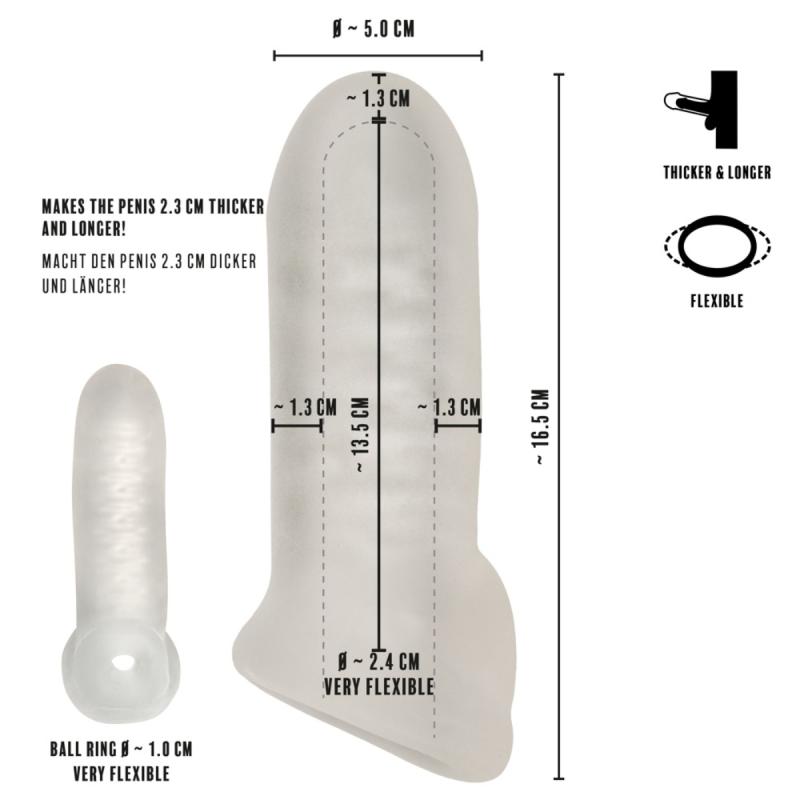 - Gaine Épaississante avec Anneau Scrotal - 16,5 cm 4