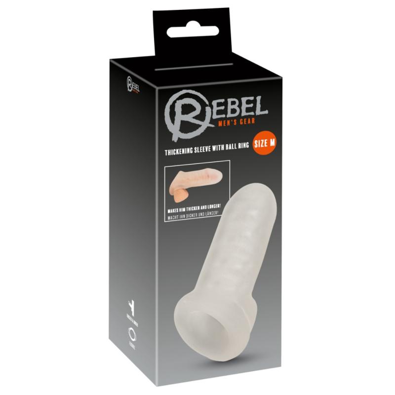 Image of Rebel - Verdickende Hülle mit Hodenring - 16,5 cm