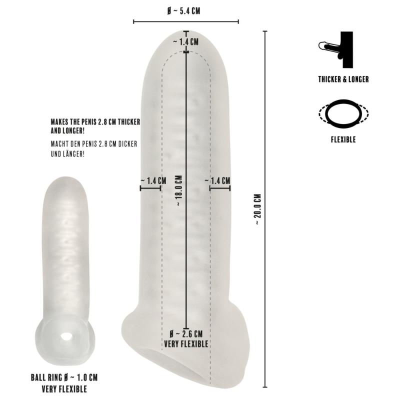 - Gaine Épaississante avec Anneau Scrotal - 18 cm 4