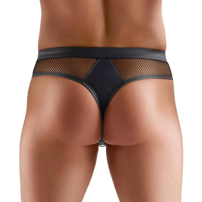 - String en Résille Homme - Noir 3