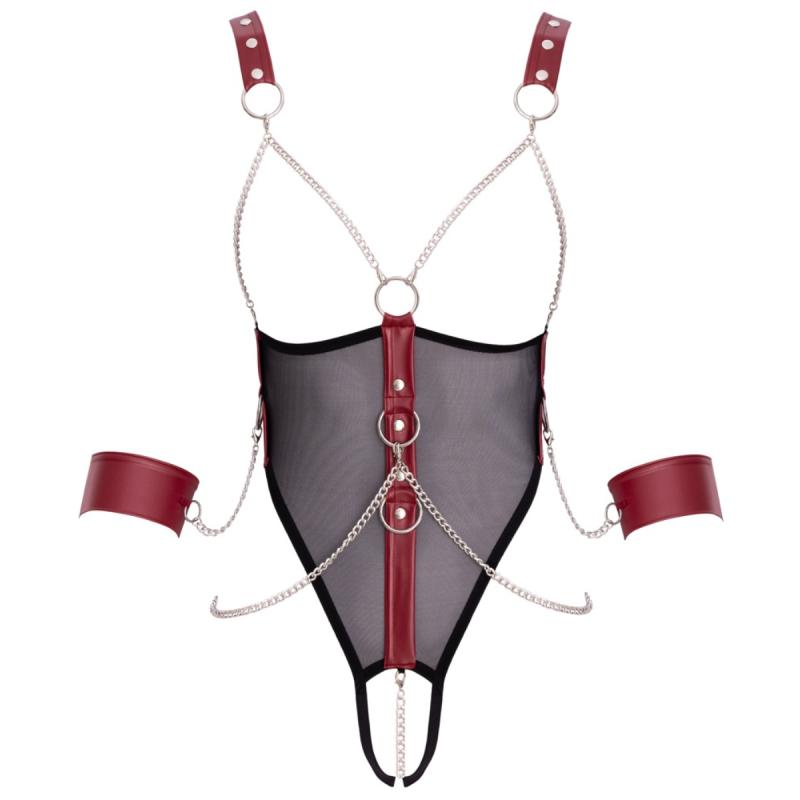 - Body Bondage Bonnets Ouverts - Noir 8