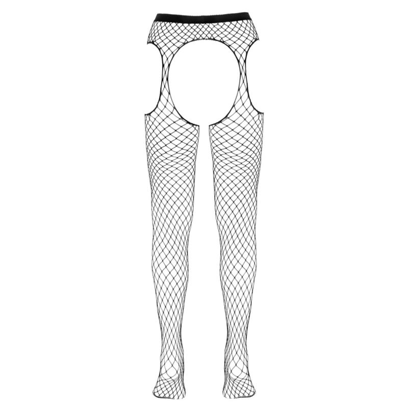 - Collant Porte-Jarretelles Ouvert - Noir 7
