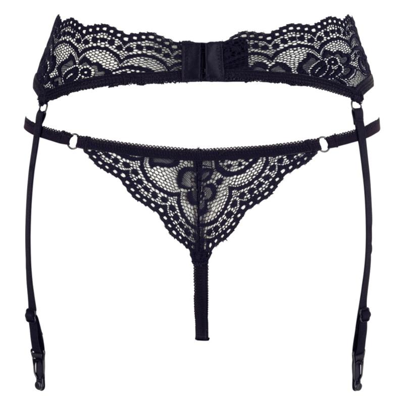 - Ensemble Porte-Jarretelles et String - Noir 7