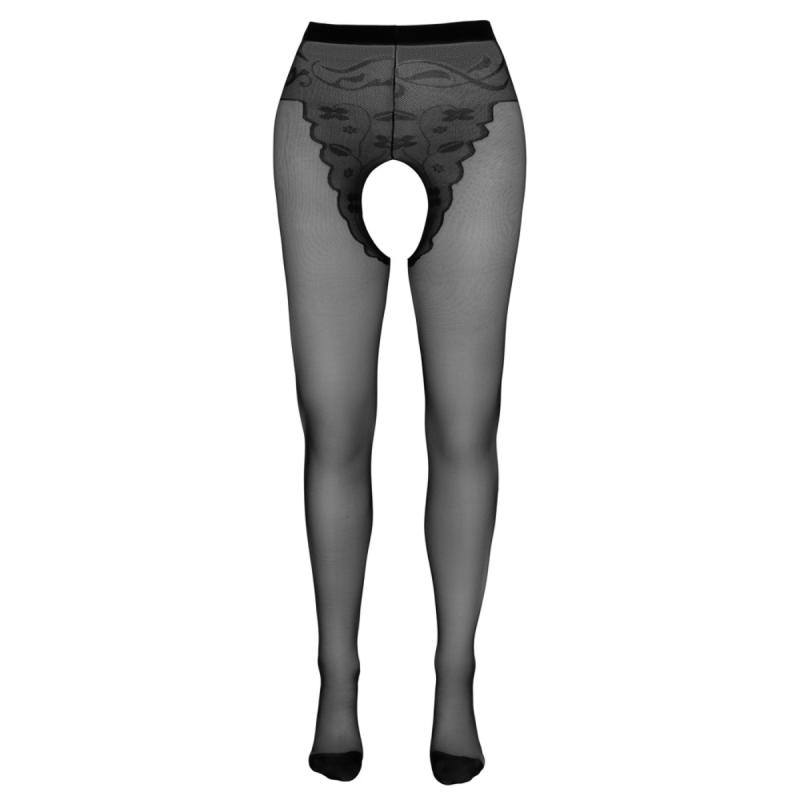 - Collant Porte-Jarretelles Ouvert - Noir 2
