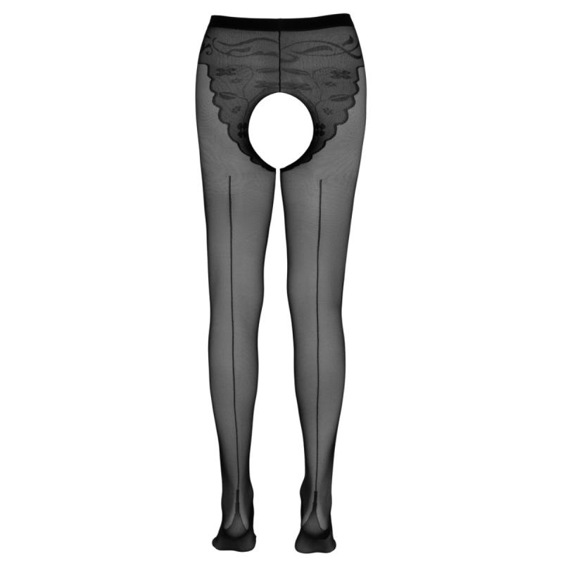 - Collant Porte-Jarretelles Ouvert - Noir 3