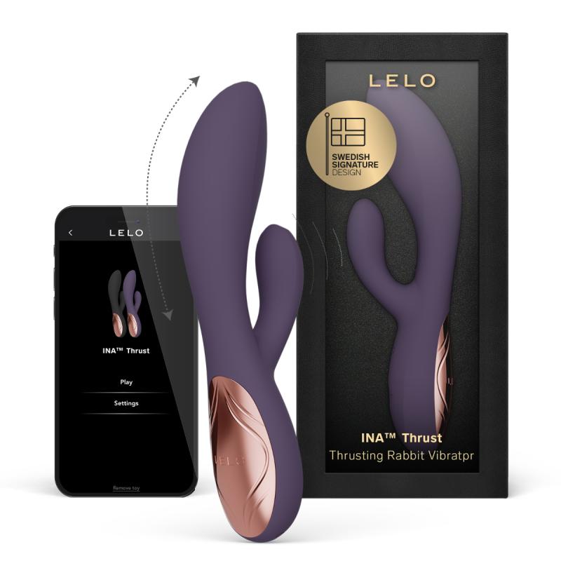 LELO  INA Thrust Dual-Action Massager - Purple Twilight