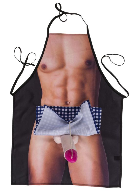 Tablier de cuisine - Corps masculin avec pénis surprenant 4