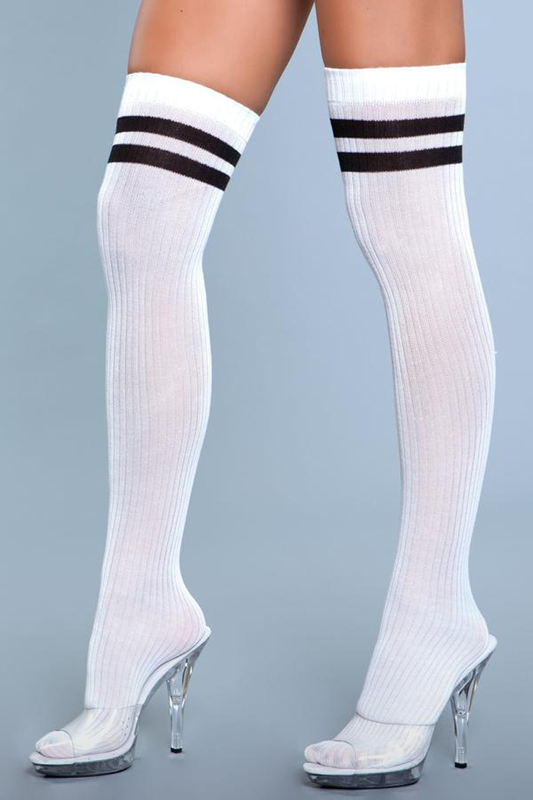Going Pro Thigh High Stockings - Blanco