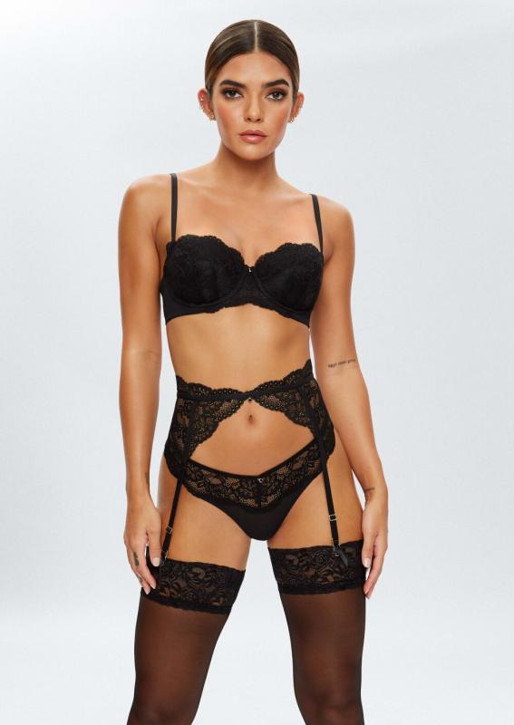 Sexy Lace Planet Porte-jarretelles - noir 3