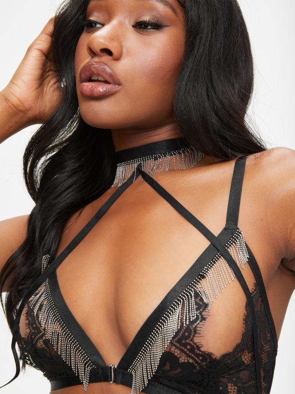 Conjunto Rodeo De 3 Piezas Sin Entrepierna - Negro