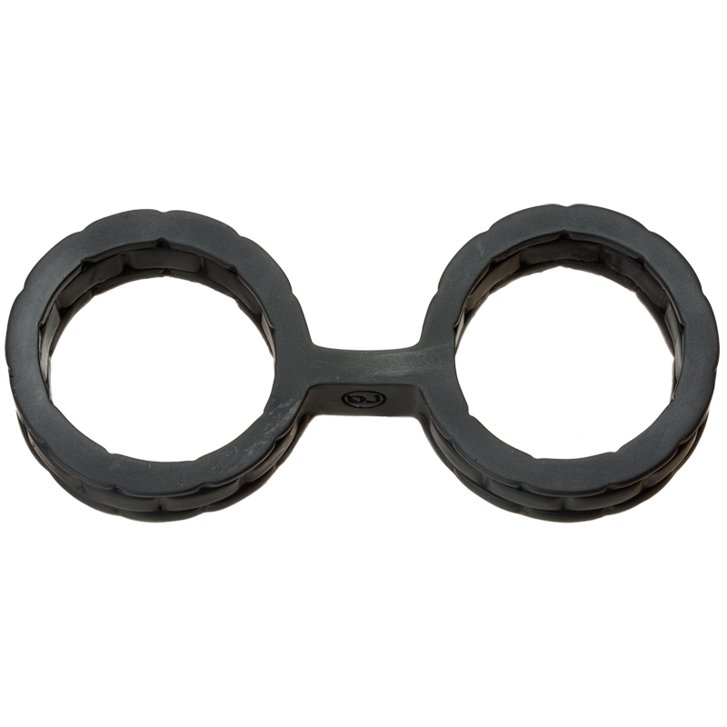 Bande aux chevilles d'esclavage japonaises en silicone - Noir