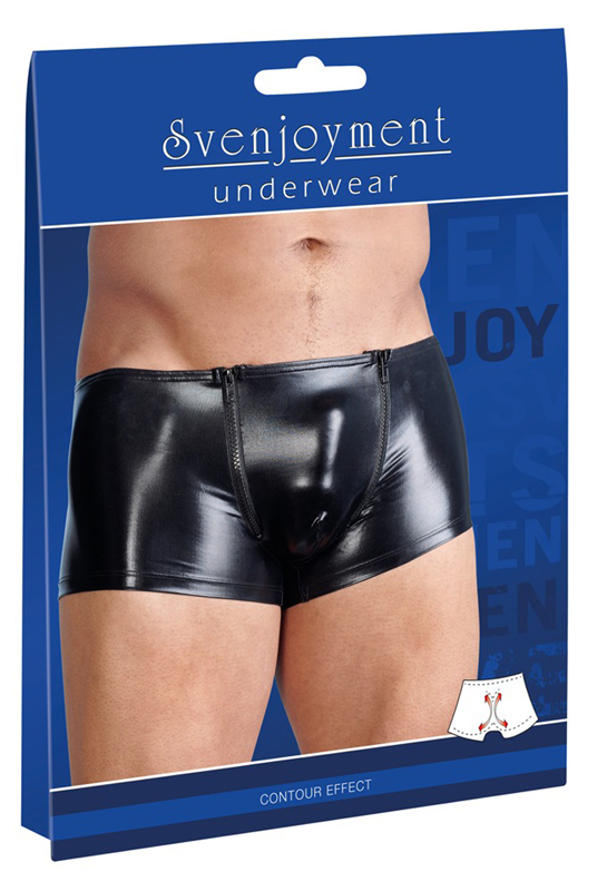 Thumbnail - Wetlook Heren Boxer Met Rits