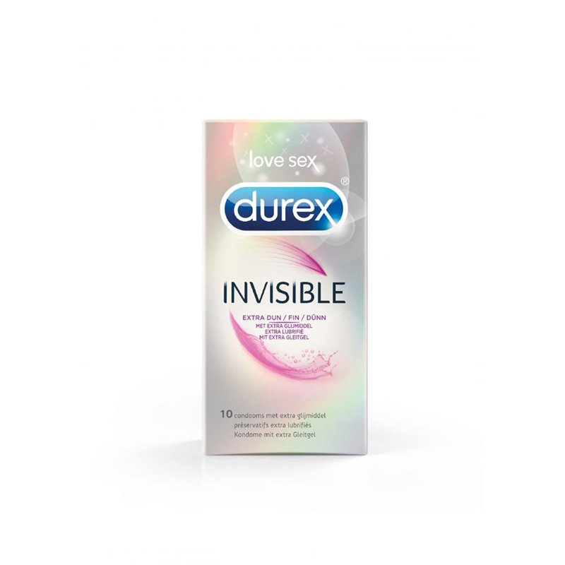 Durex Invisible Extra Lubricated - 10 unidades